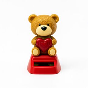 Personaggio solare oscillante - Orsetto con cuore Ti amo - Amore Heart