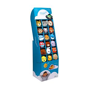 Espositore da Terra in Cartone - Cusc. Relaxeazzz-Maschere per Occhi - 18 scomp