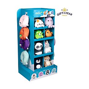 Espositore da Terra in Cartone - Per Cuscini da Viaggio Swapseazzz - 8 Comparti Espositore da Terra in Cartone - Per Cuscini da Viaggio Swapseazzz - 8 Comparti