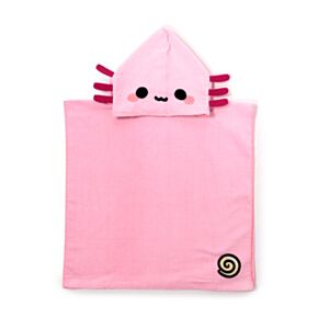 Poncho con Cappuccio per Bambini - Maddie l'Axolotl - Animali Dolci ADORAMALS
