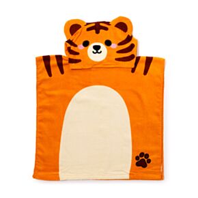 Poncho con Cappuccio per Bambini - Alfie la Tiger - Animali Dolci ADORAMALS