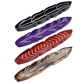 Brucia Incenso in Legno Mango - Piume