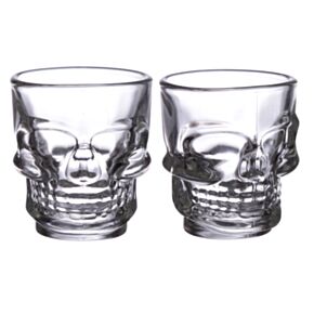 Set di 2 Bicchierini Shot (60ml) - Teschi & Rose SKULLS&ROSES 