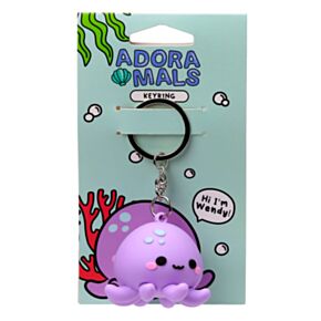 Portachiavi 3D in PVC - Wendy il Polpo - Oceano - Animali Dolci ADORAMALS