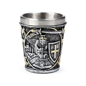Bicchiere Decorativo da Shot - Cavaliere Medievale con Scudo