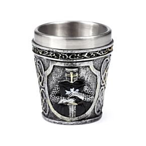 Bicchiere Decorativo da Shot - Cavaliere Medievale Nero
