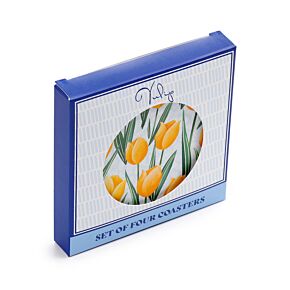 Set di 4 Sottobicchieri in Sughero - Tulipani Set di 4 Sottobicchieri in Sughero - Tulipani