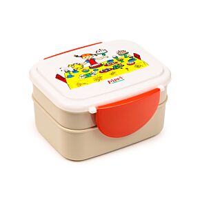 Porta Pranzo Bento con Posate e Chiusura a Clip - Pippi Calzelunghe Porta Pranzo Bento con Posate e Chiusura a Clip - Pippi Calzelunghe