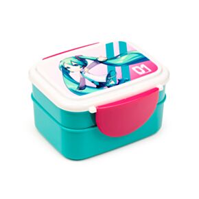 Porta Pranzo Bento con Posate e Chiusura a Clip - Hatsune Miku