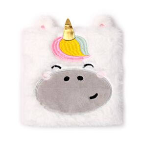 Quaderno con Copertina in Peluche - Unicorno - Animali Dolci ADORAMALS