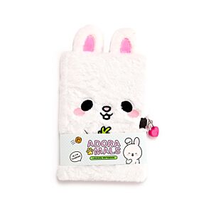 Quaderno A5 con Peluche e Lucchetto - Frances, il Coniglio - Animali Dolci