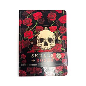 Quaderno A5 a Righe in Carta Riciclata - Teschi & Rose SKULLS&ROSES 