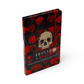 Quaderno A5 a Righe in Carta Riciclata - Teschi & Rose SKULLS&ROSES 