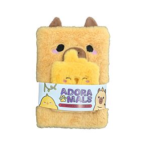 Quaderno A5 con Peluche e Mini Memo - Capibara