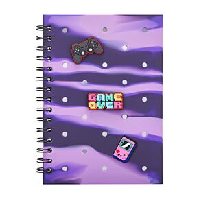 Quaderno A5 a Righe con Charms - Game Over