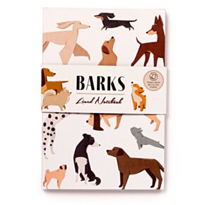 Quaderno A5 a Righe in Carta Riciclata - Cani BARKS