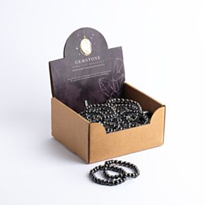 Braccialetto con Perline Rotonde in Ematite