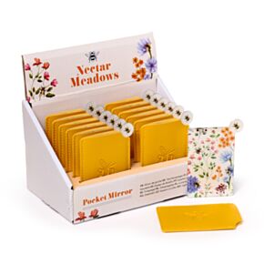 Specchietto da Borsa in Finta Pelle, con Custodia - Api - NECTAR MEADOWS