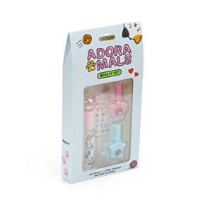 Set per Bambini con Lucidalabbra e Smalto per Unghie - Gatto Lola - ADORAMALS