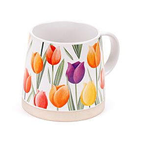 Tazza in Grès Porcellanato - Tulipani Tazza in Grès Porcellanato - Tulipani