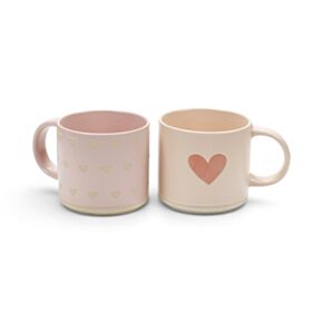Tazza in gres - Cuori rosa