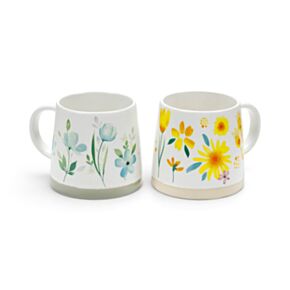 Tazza in gres - Fiori selvatici