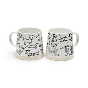 Tazza in gres - Illustrazioni di cani