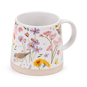 Tazza in Grès Porcellanato - Ali & Fiori Selvatici - Wings & Wildflowers JAN PASHLEY