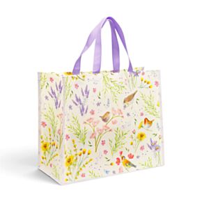 Borsa Shoppper - Uccelli&Fiori Selvatici - Wings&Wildflowers JAN PASHLEY