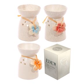 Brucia Essenze in Ceramica con Fiore - Confezione Regalo