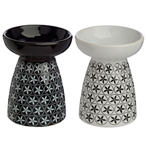 Brucia Essenze per Oli e Cere in Ceramica - Fantasia Floreale