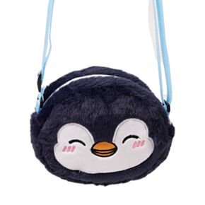 Borsa a Tracolla in Peluche - Pinguino Nico - Animali Dolci Selvatici ADORAMALS