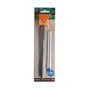 Penna Cancellabile con Topper in Silicone - Minecraft Alex
