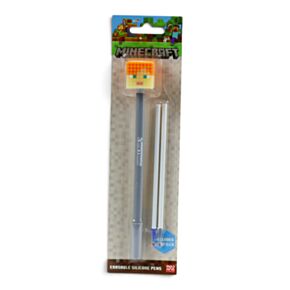 Penna Cancellabile con Topper in Silicone - Minecraft Alex