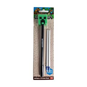 Penna Cancellabile con Topper in Silicone - Minecraft Creeper