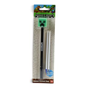Penna Cancellabile con Topper in Silicone - Minecraft Creeper