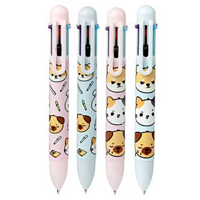 Penna Multicolore (6 Colori) - Animali Dolci Penna Multicolore (6 Colori) - Animali Dolci