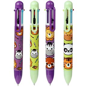 Penna Multicolore (6 Colori) - Animali Dolci - Selvatici Penna Multicolore (6 Colori) - Animali Dolci - Selvatici