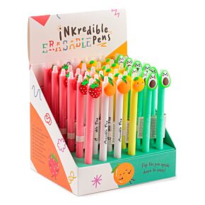 Penna Cancellabile Inkredible con Copripenna - Frutta Penna Cancellabile Inkredible con Copripenna - Frutta