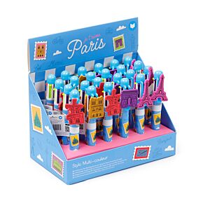 Penna Multicolore (6 Colori) - Paris Je T'Aime Paris - Charm