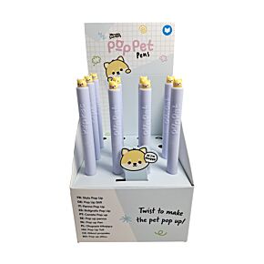 Penna con Top Pop Up - Shiba Inu - Animali Dolci Penna con Top Pop Up - Shiba Inu - Animali Dolci