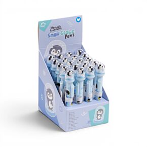 Penna con Palla di Neve Glitter - Pinguino - Animali Dolci ADORAMALS