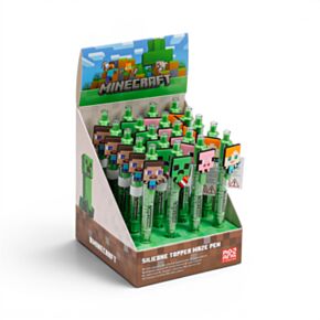 Penna Labirinto con Topper in Silicone - Minecraft