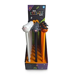 Penna Cancellabile SPOOKY con Copripenna - Fantasma, Pipistrello & Zucca 