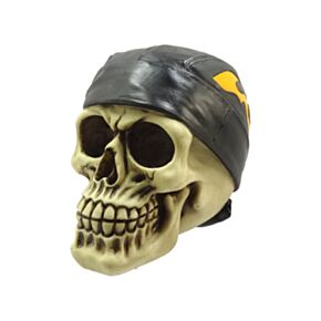 Teschio Decorativo con Bandana da Biker 