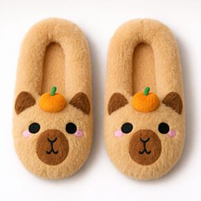 Pantofole in Peluche Antiscivolo - Capibara - Taglia EU39-41 / UK6-10