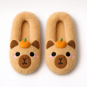 Pantofole in Peluche Antiscivolo - Capibara - Taglia EU36-38 / UK3-6
