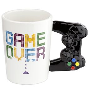 Tazza in Ceramica con Manico a Forma di Controller GAME OVER Tazza in Ceramica con Manico a Forma di Controller GAME OVER