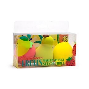 Set di 3 Spugnette per Trucco - Frutta Estiva