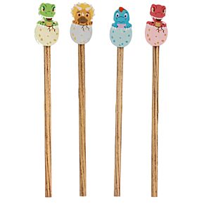 Matita con Gomma - Uovo con Cucciolo di Dinosauro Matita con Gomma - Uovo con Cucciolo di Dinosauro